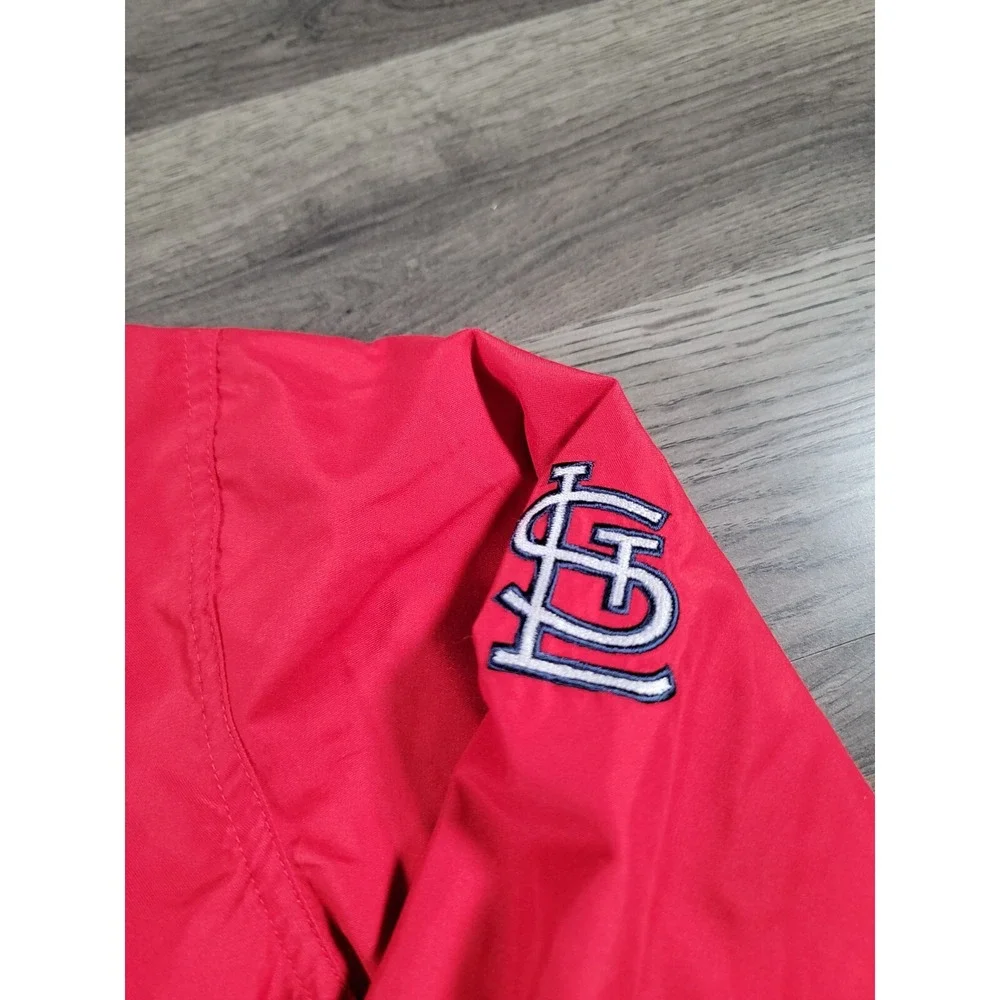 Nike St Louis Cardinals Windbreaker Jacket Boys Small Center Swoosh MLB Vintage
